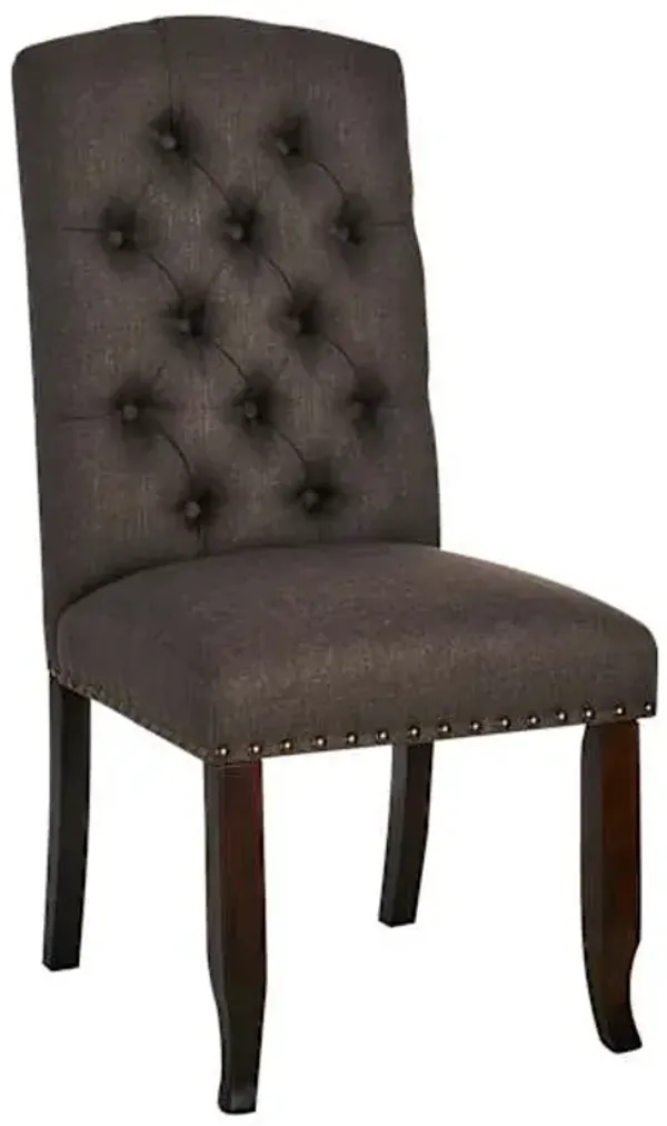 Providence Amina Dining Chair, Charcoal Grey