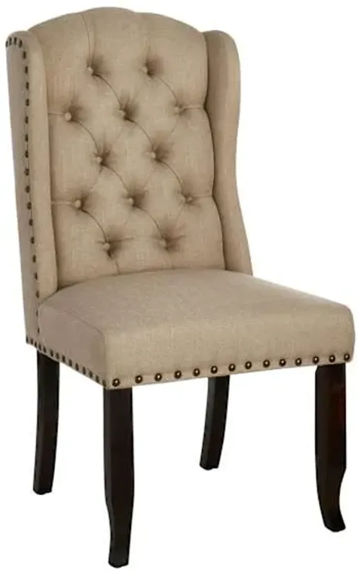 Providence Aahmad Winged Dining Chair, Beige