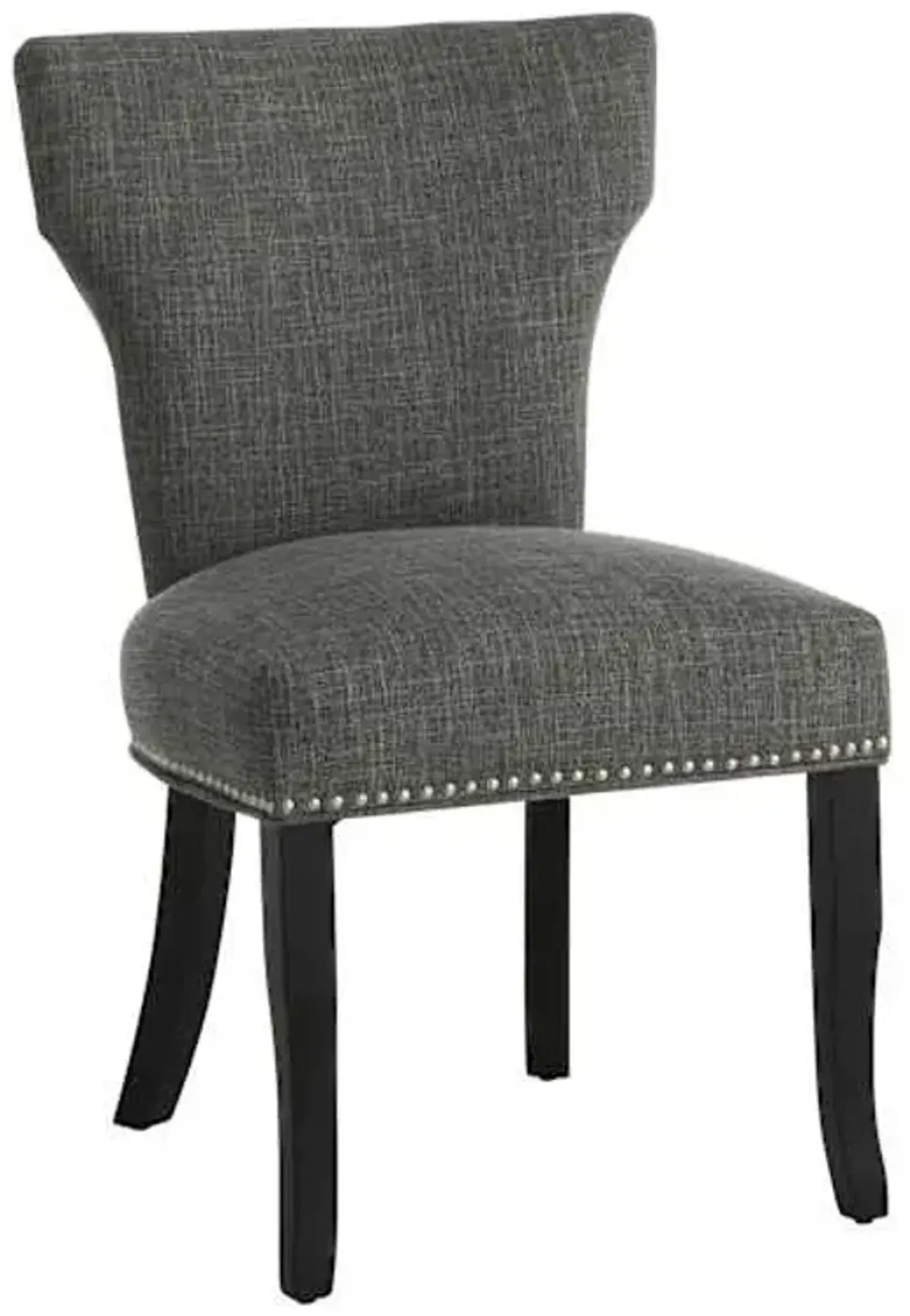 Jhene II Studded Back Dining Chair, Grey