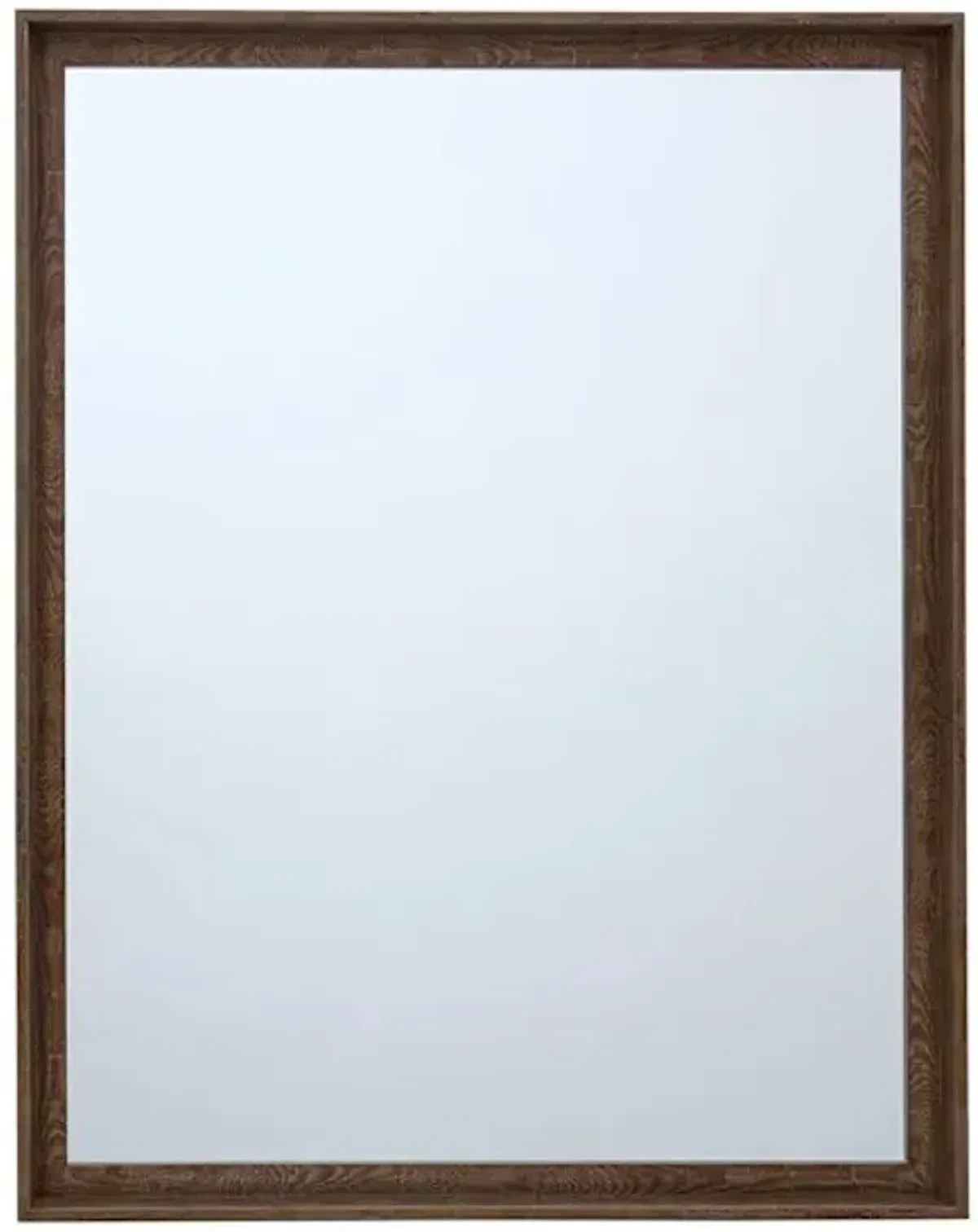 Warm Walnut Rectangle Wall Mirror, 22x28