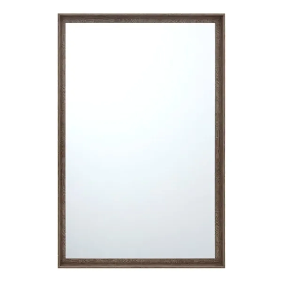 Warm Walnut Rectangle Wall Mirror, 24x36
