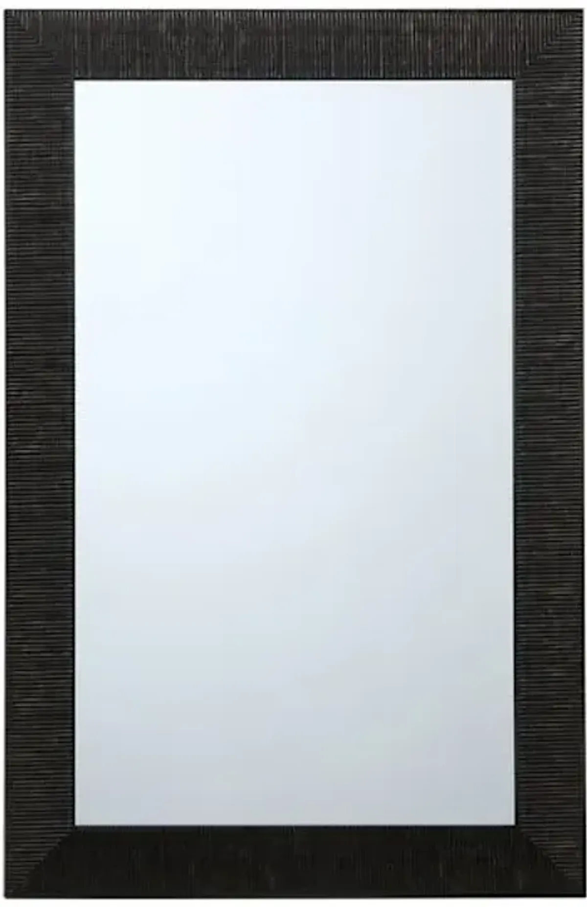 Grey Framed Ornate Rectangle Wall Mirror, 24x36