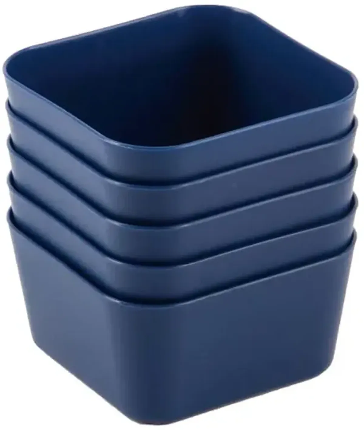 5-Pack Drawer Organizer, Blue