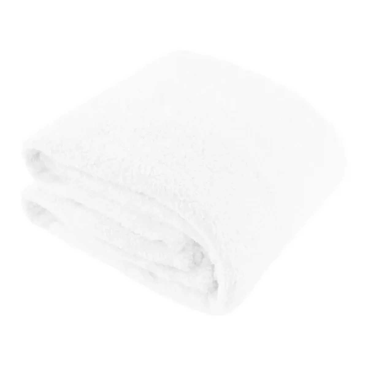 White Sherpa Throw Blanket, 50x60