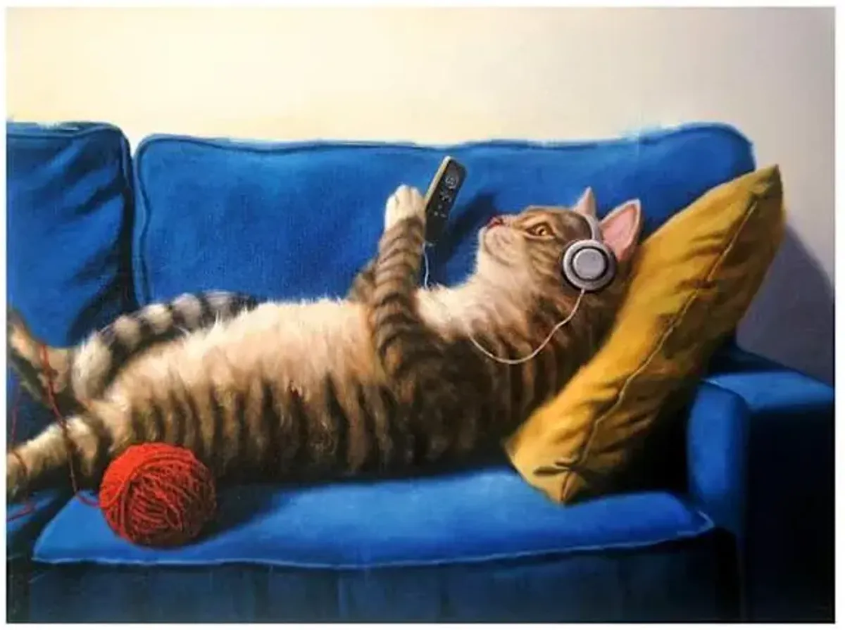 Lazy Sunday Canvas Wall Art, 16x12