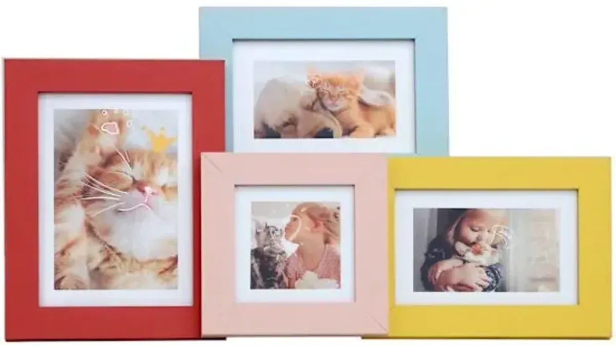 Tiny Dreamers Multicolored Collage Picture Frame, 9x17