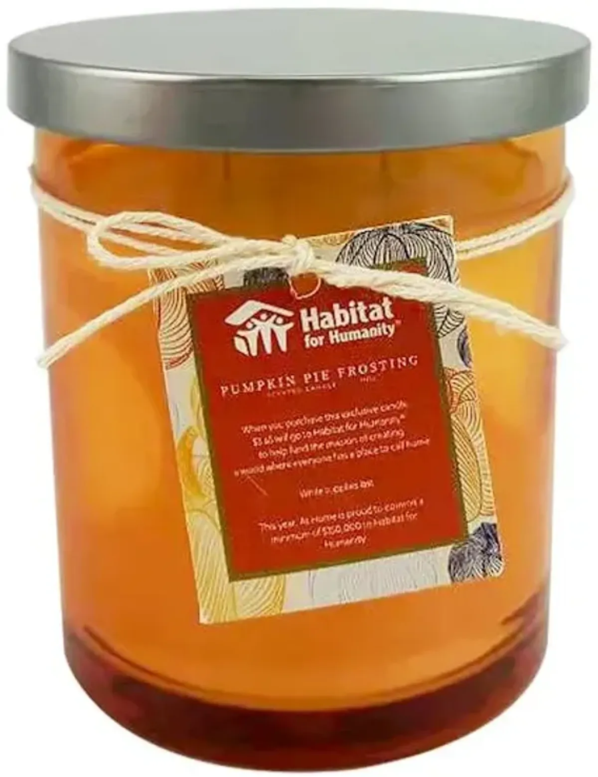Habitat for Humanity Pumpkin Pie Frosting Scented Jar Candle, 11oz