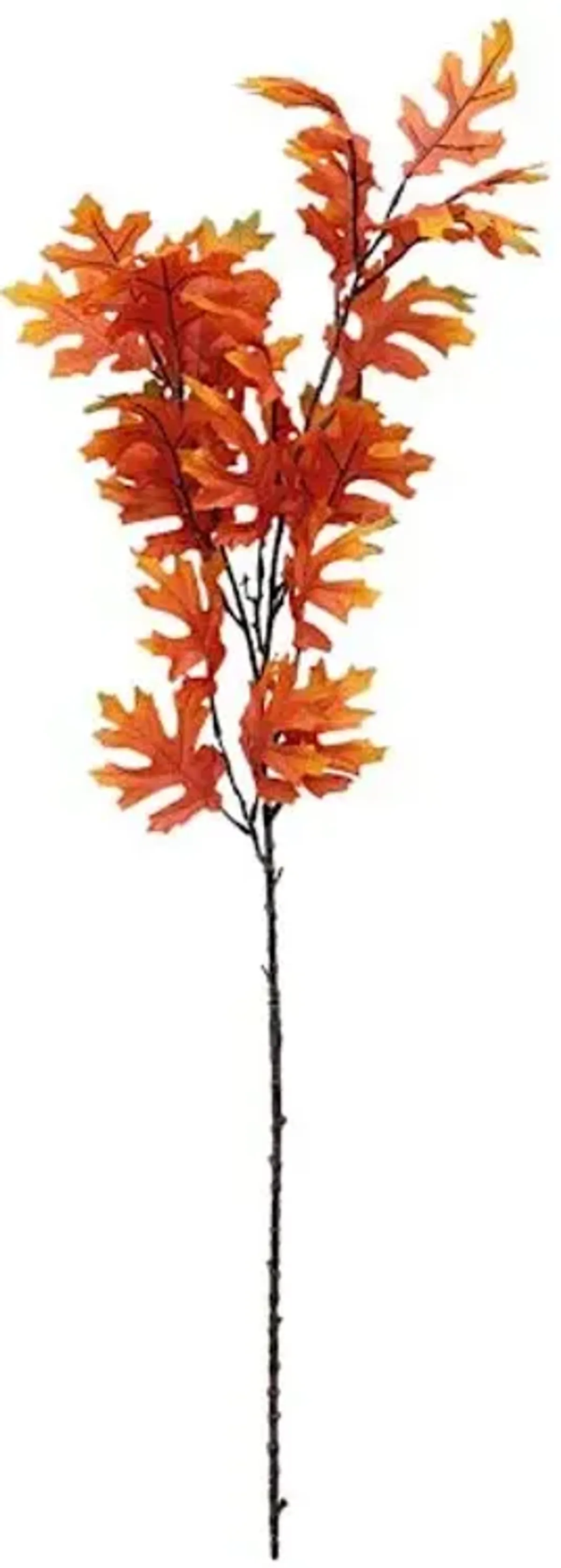 Orange Oak Leaves Spray, 40"