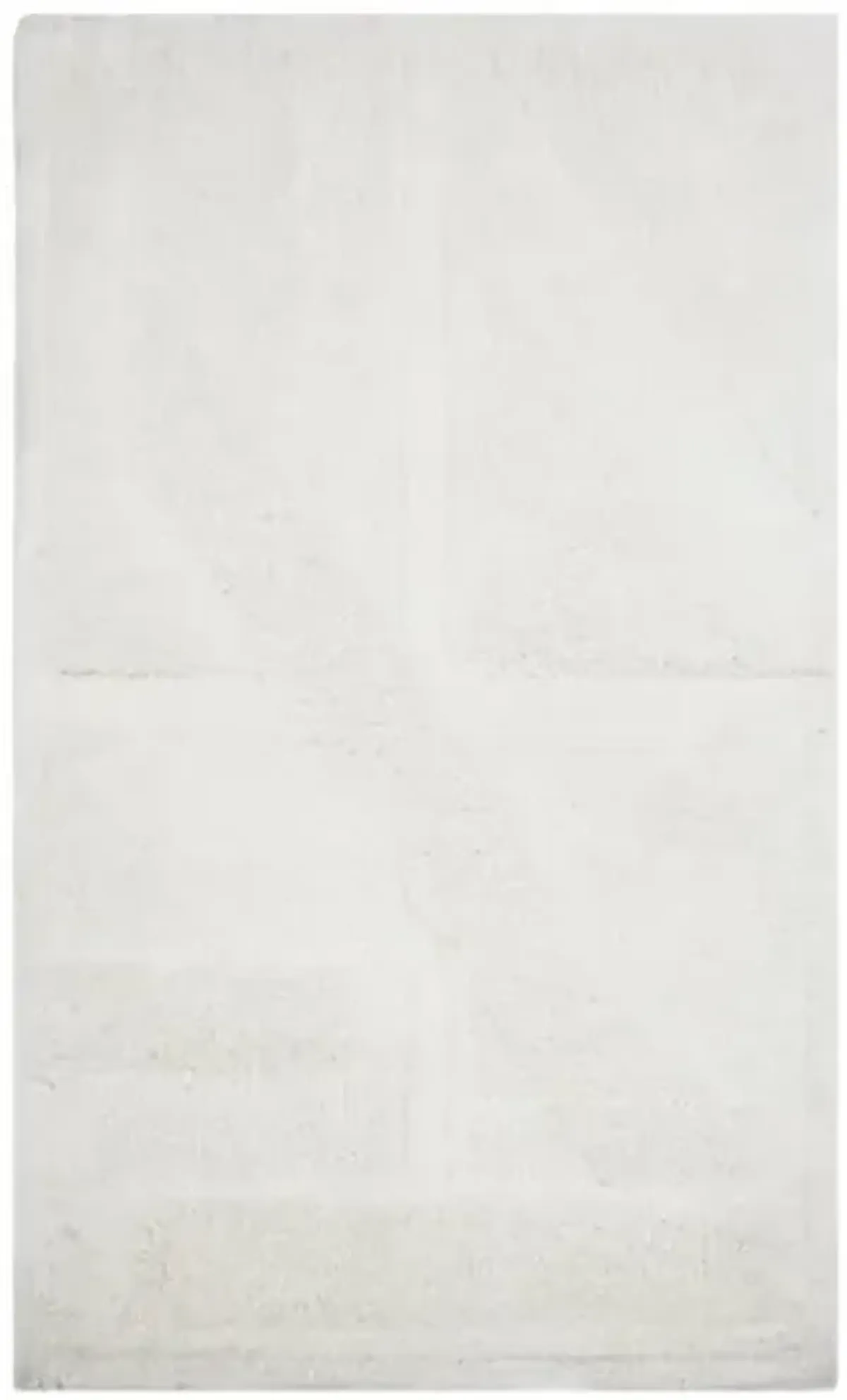 White Geometric High-Low Accent Rug, 27x45