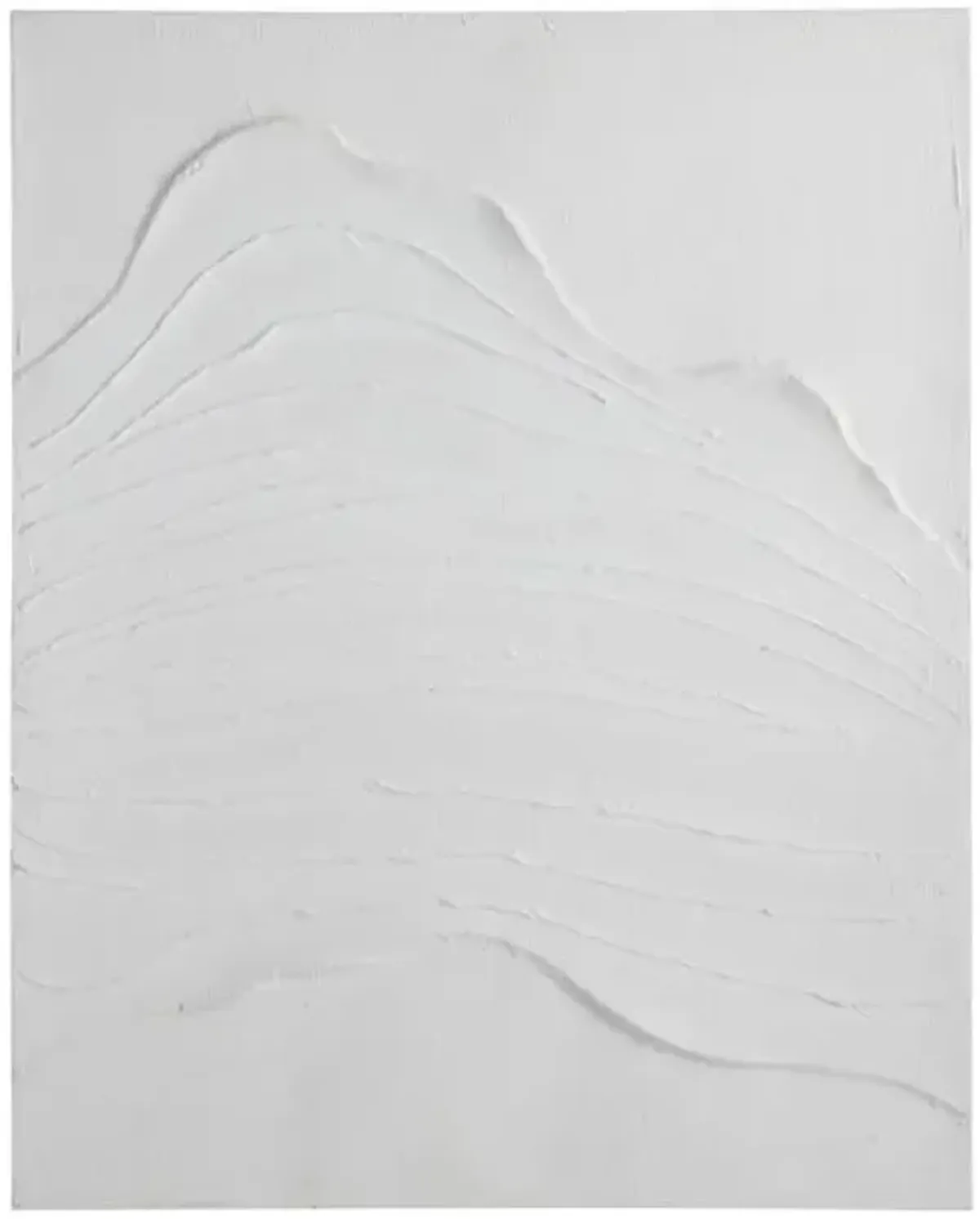 Crosby St. Gesso Monochromatic Impasto Canvas Wall Art, 31x39