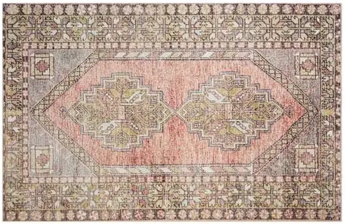 Khloe Blush Pink & Lilac Accent Rug, 4x6