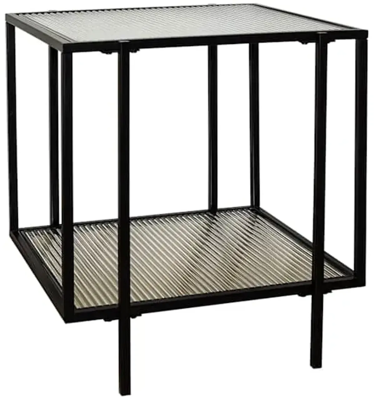 Crosby St. Cooper Metal Accent Table, Black