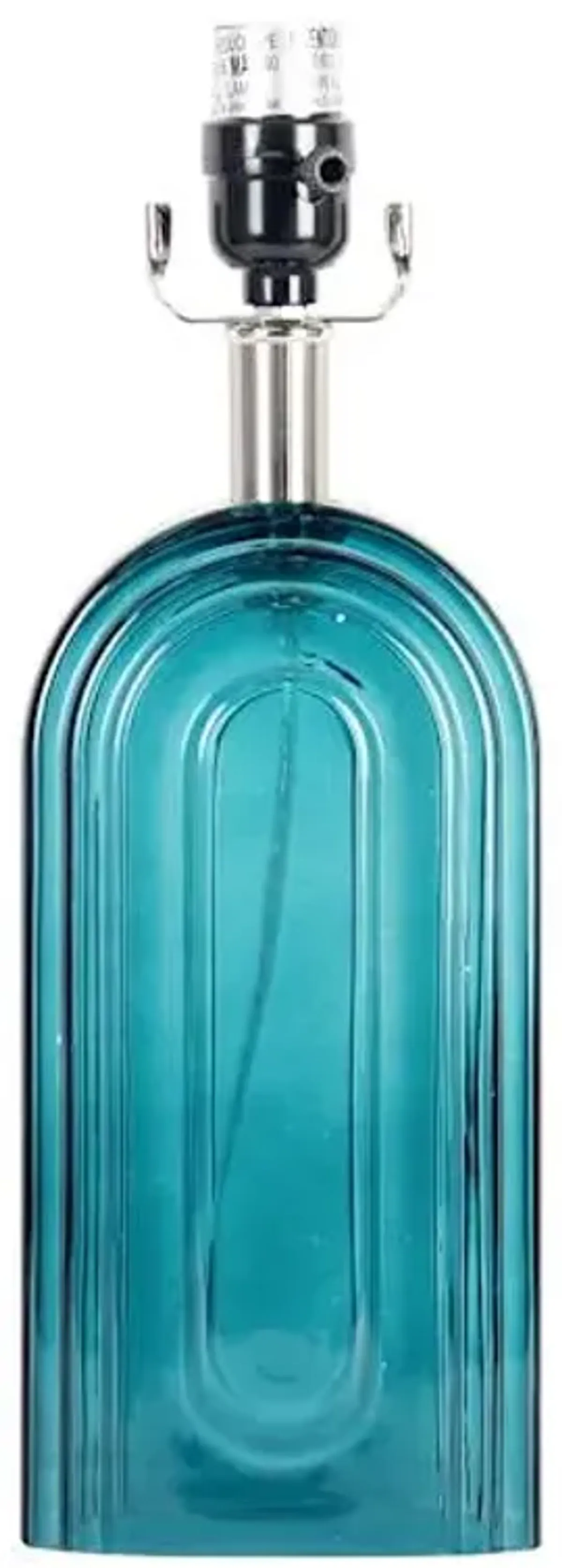 Tracey Boyd Green Arched Glass Lamp, 15"