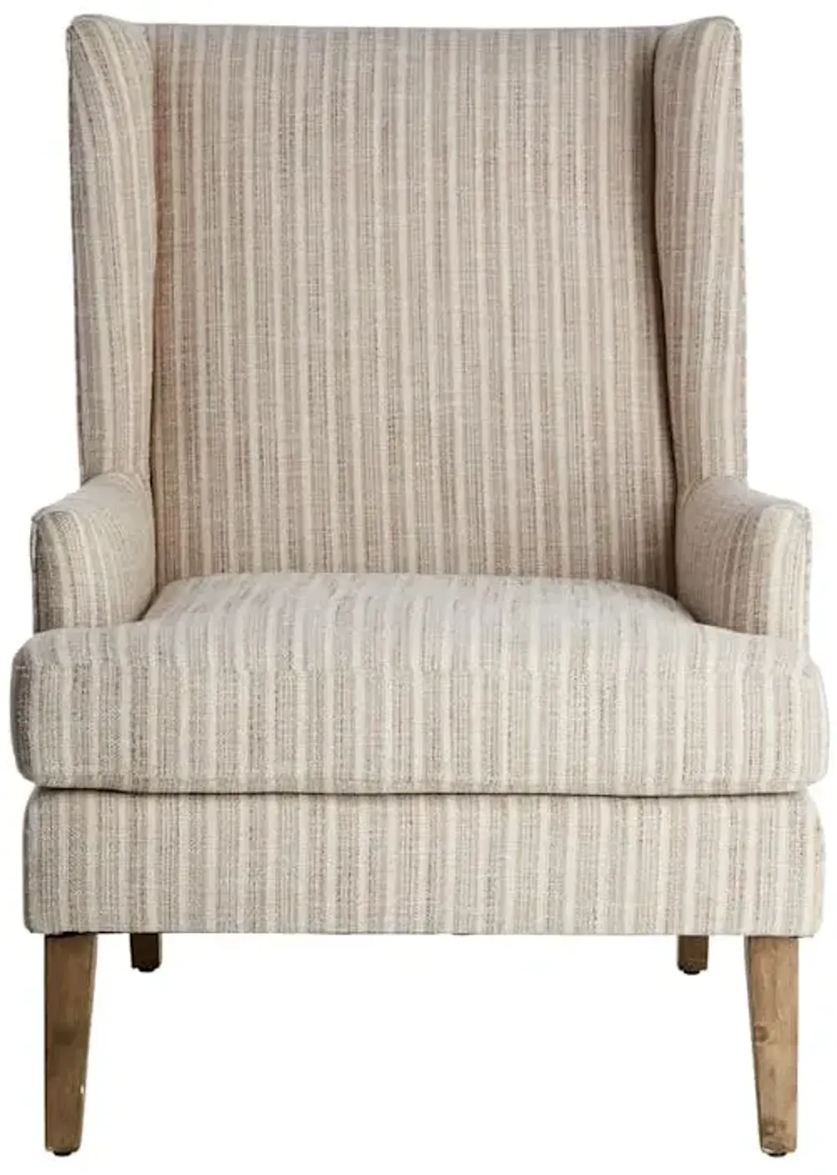 Asher Wing Accent Chair, Brown