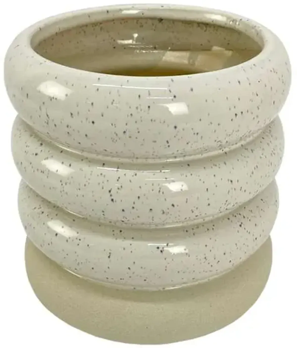 Speckled Porcelain Vase, 6"