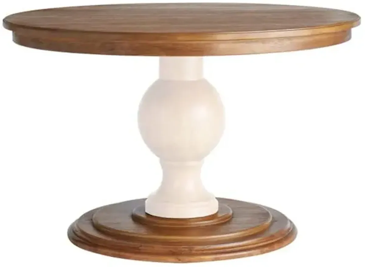 Penelope Wooden Dining Table Top & Base (Pedestal Sold Separately)