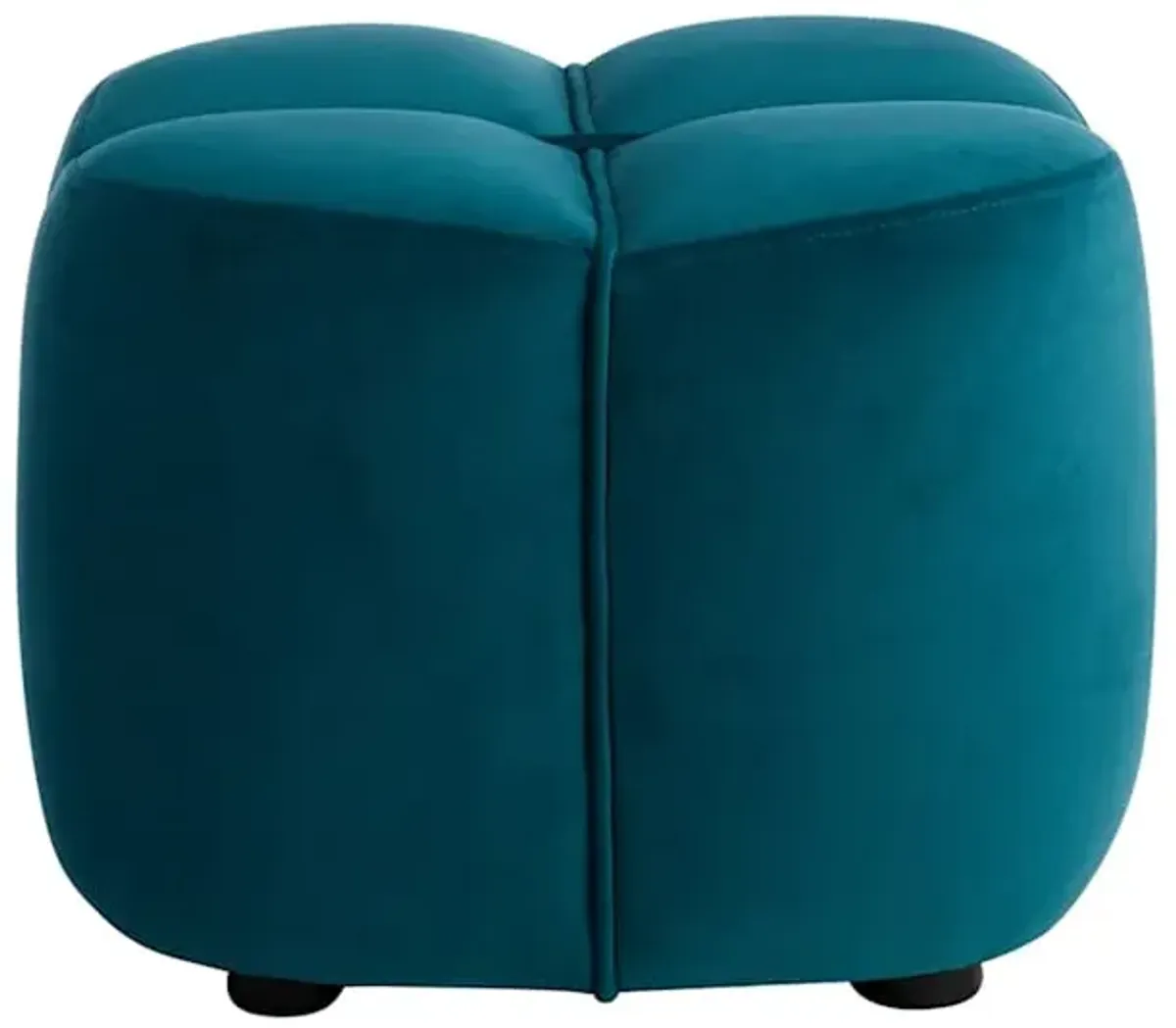 Tracey Boyd Petal-Like Shape Ottoman, Teal