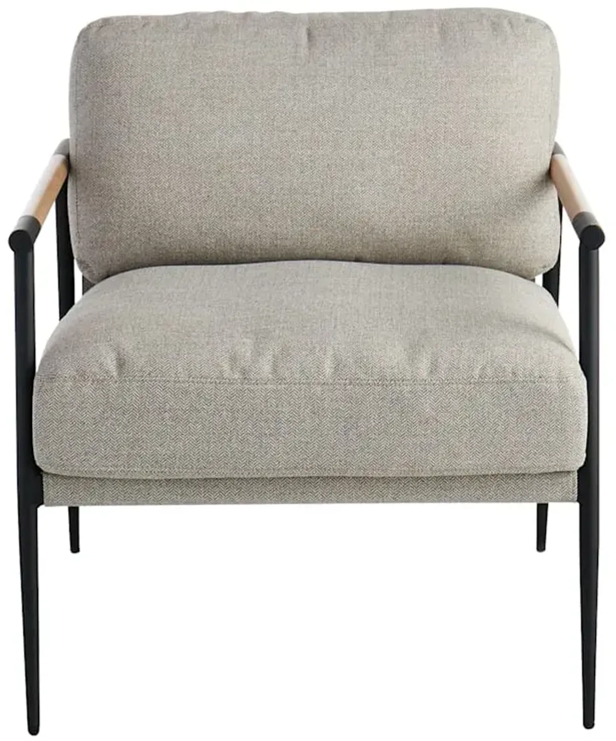 Cruz Metal Accent Chair, Grey