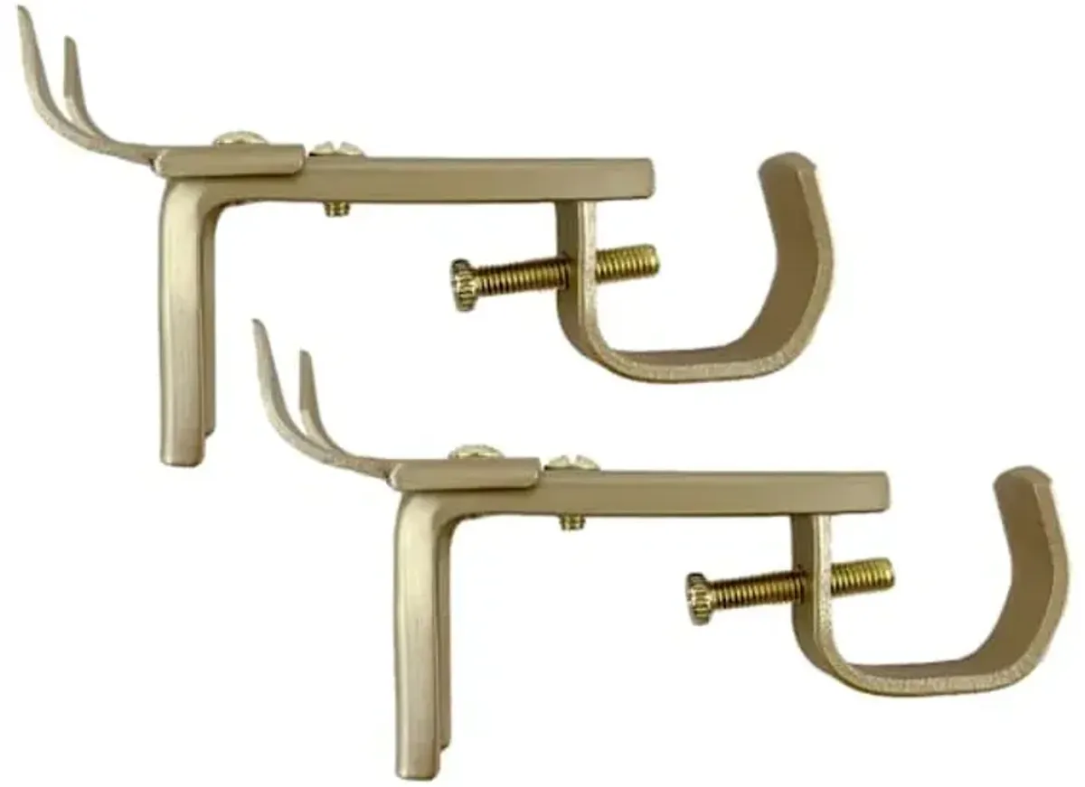 Snugset Set of 2 Brass Adjustable Brackets