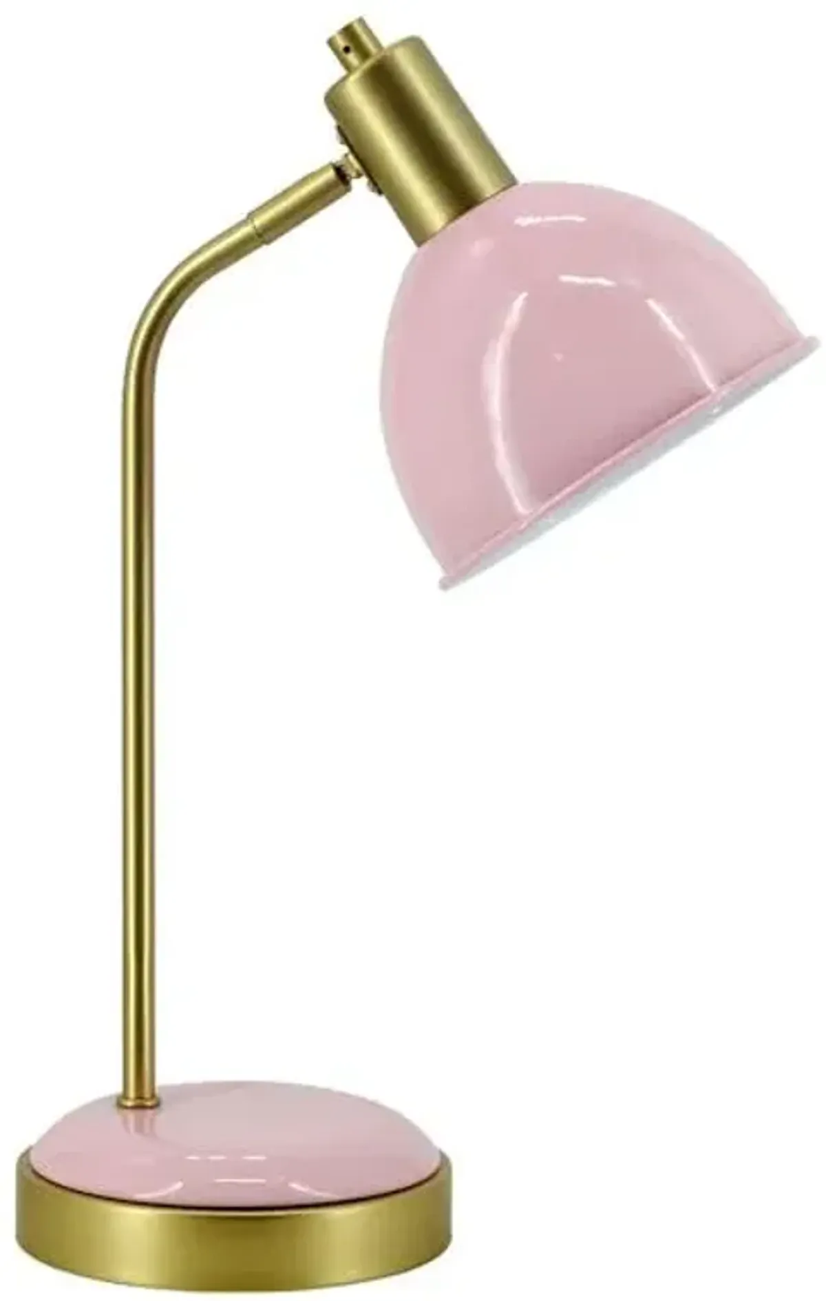 Pink & Gold Desk Lamp, 16"