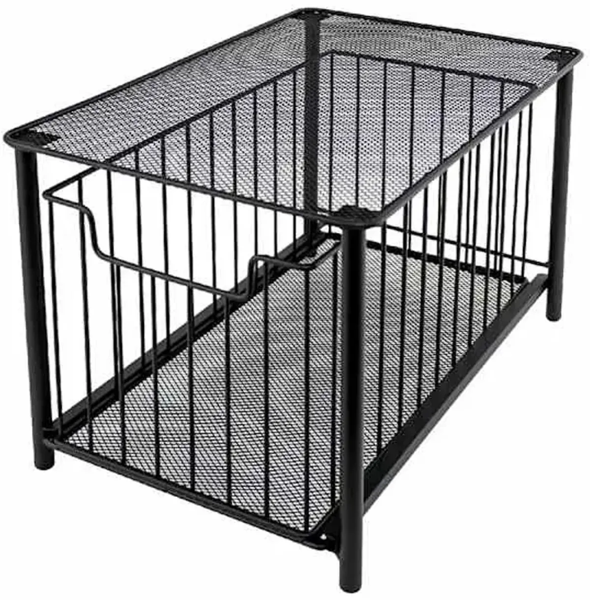 Black Metal Under the Sink Storage, Large