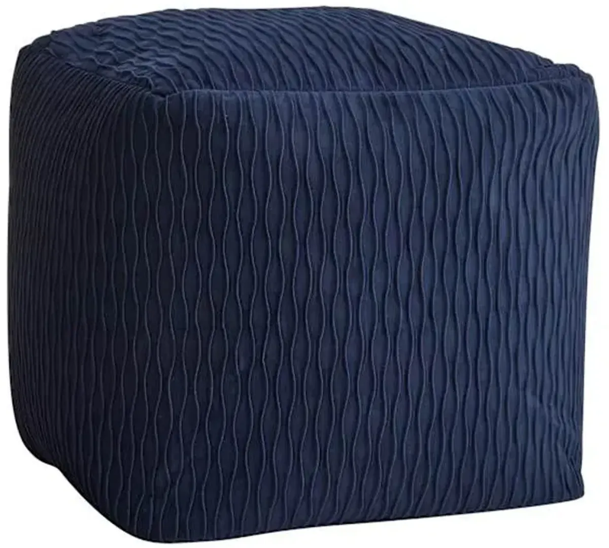Ripple Pouf, Navy