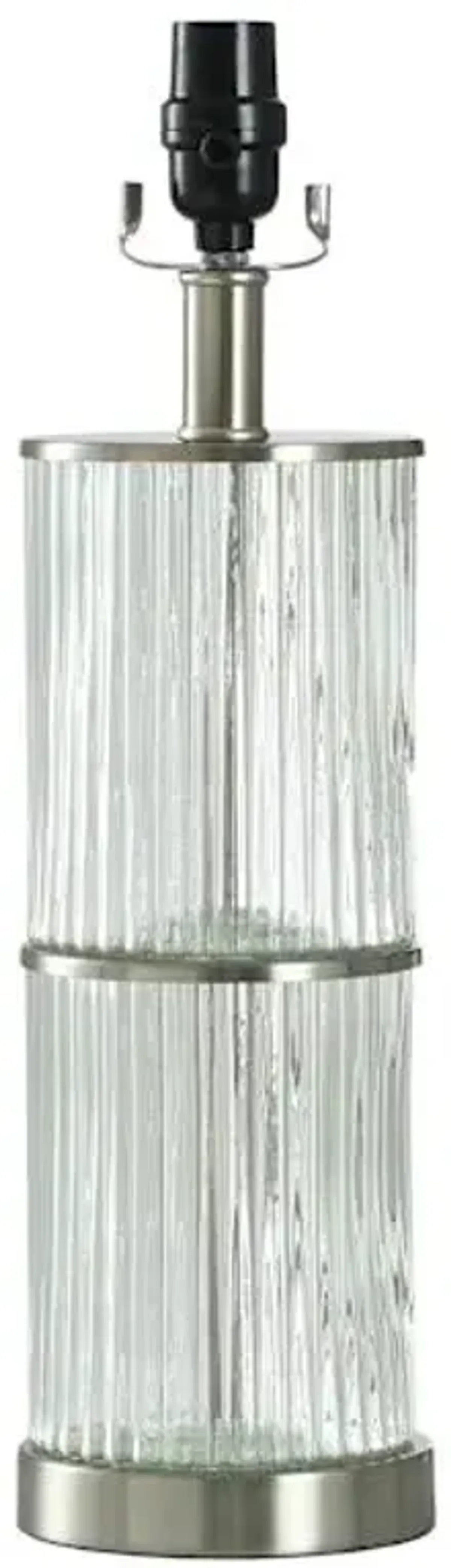 18 Clear Glass W Silver