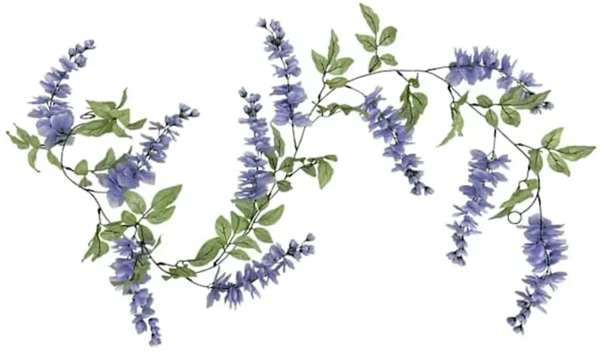 Lavender Wisteria Floral Garland, 72"