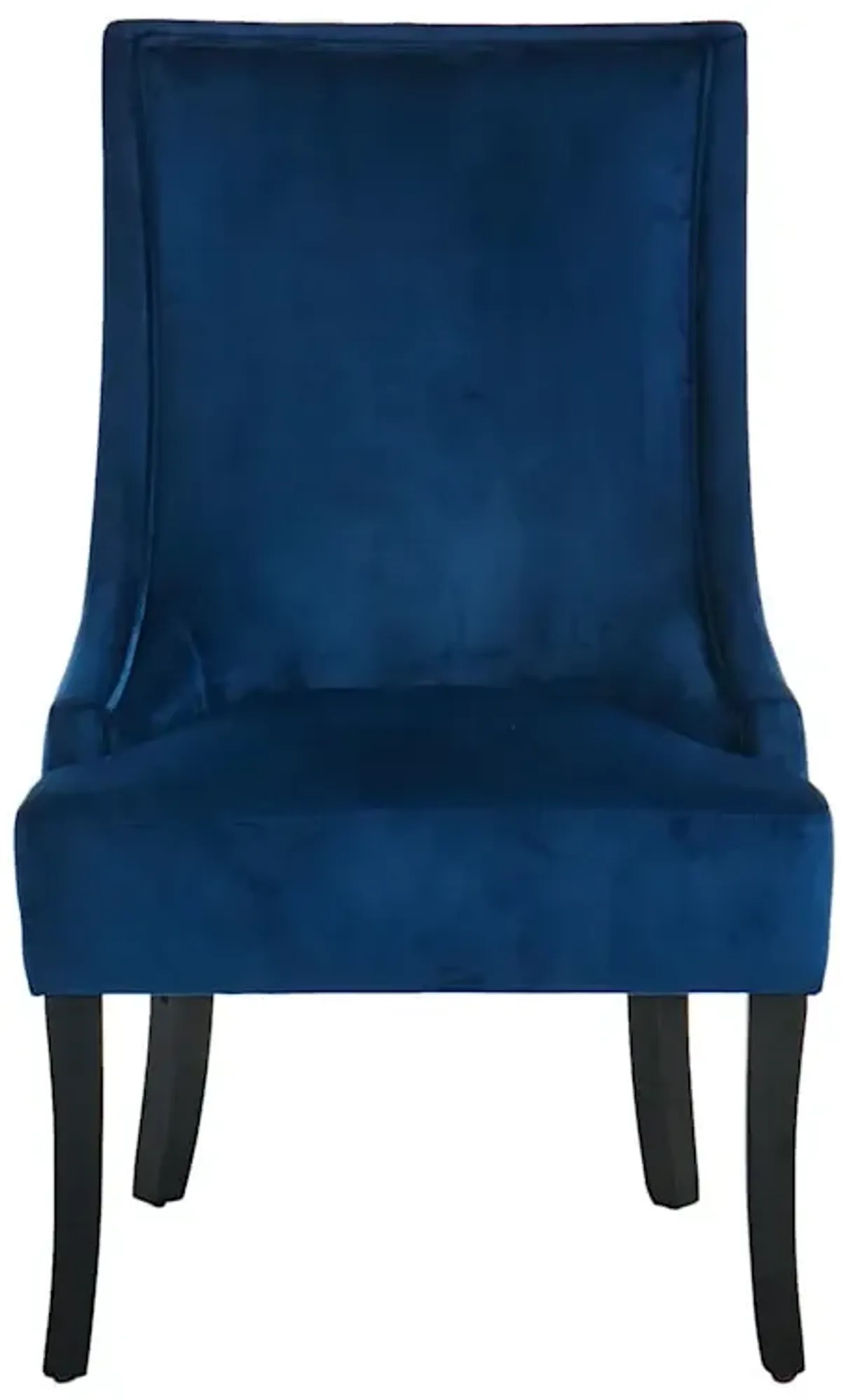 Cassia Velvet Accent Chair, Navy Blue
