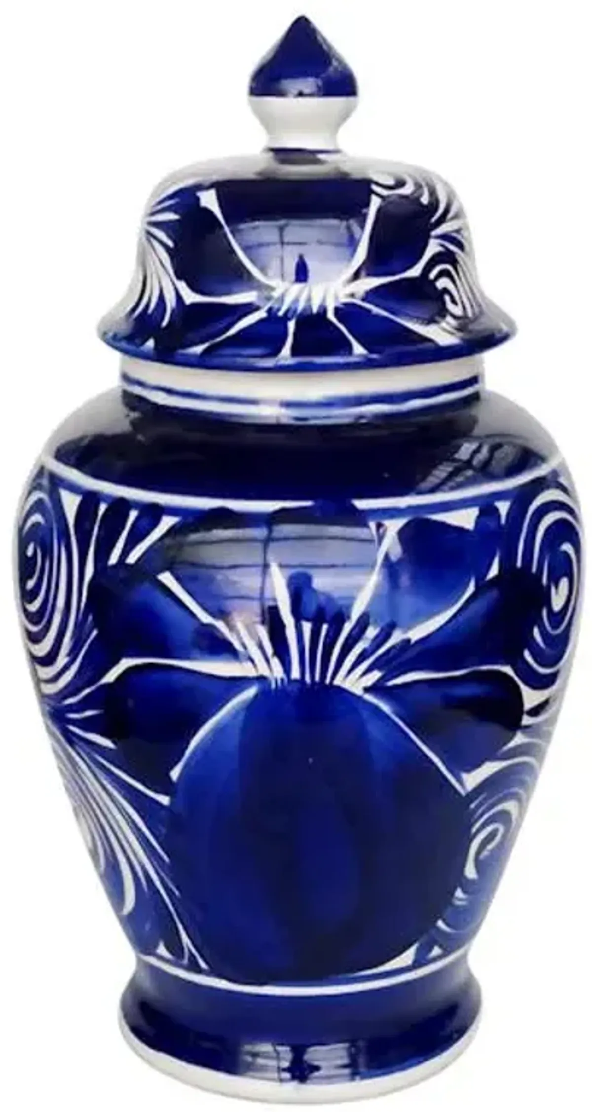 Tracey Boyd Blue Talavera Ginger Jar, 13.5"
