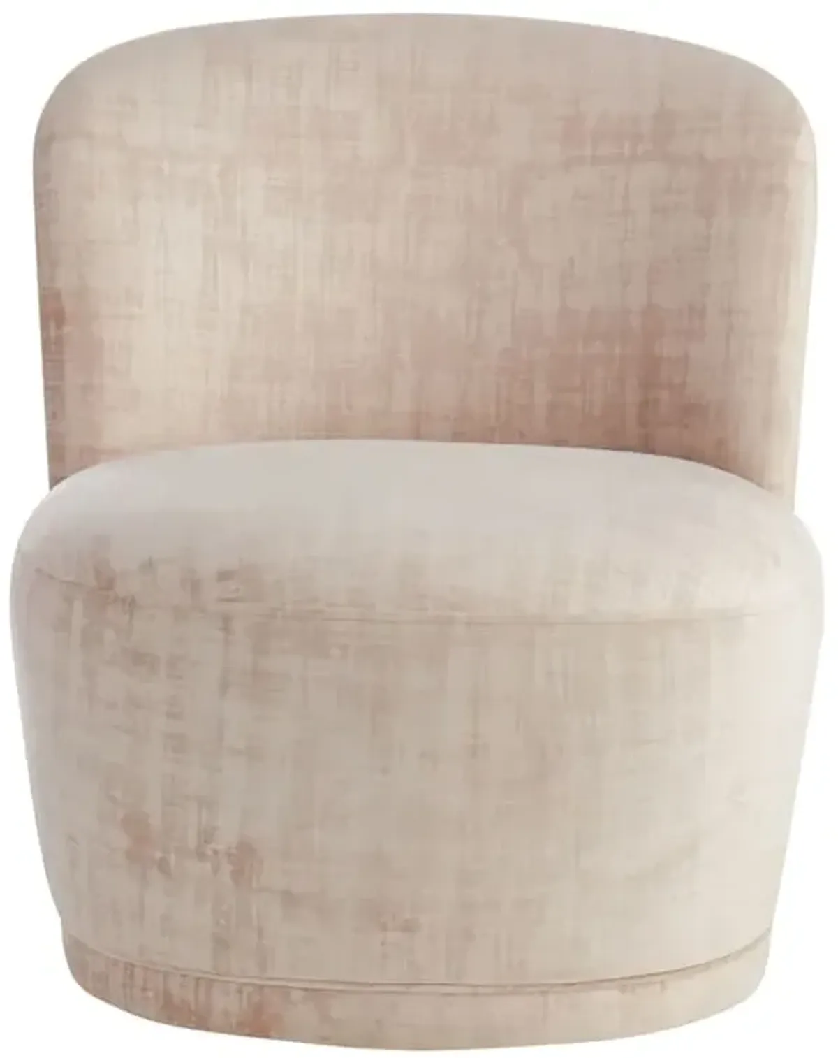 Caila Velvet Swivel Accent Chair, Taupe