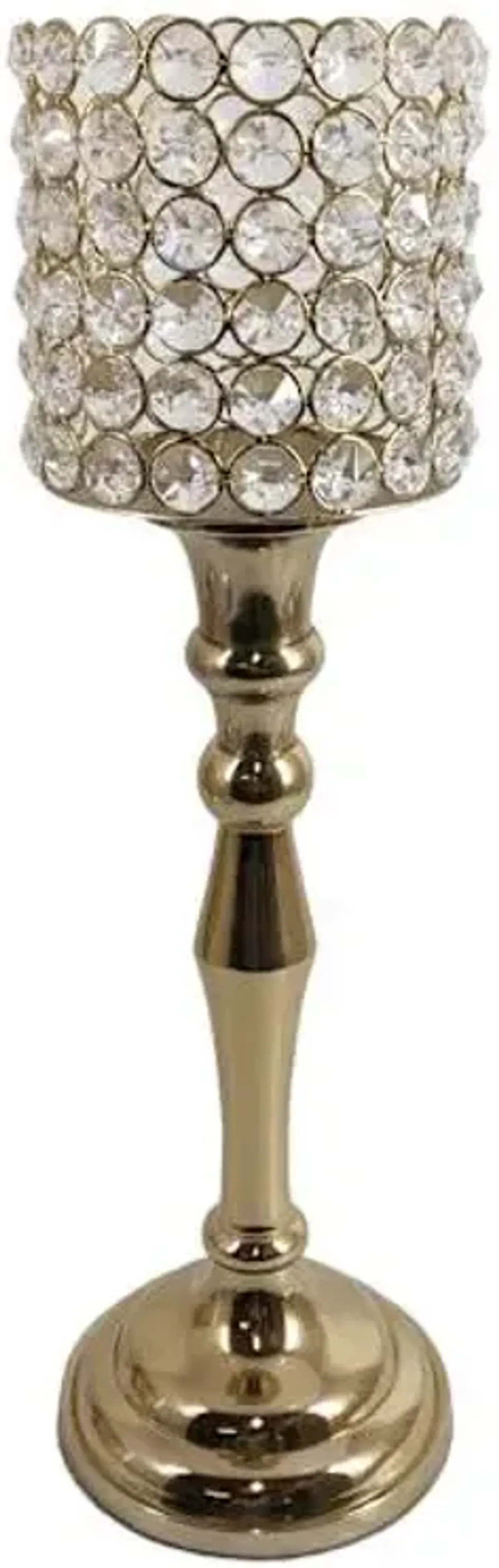 Crystal Votive Holder, 14.2"