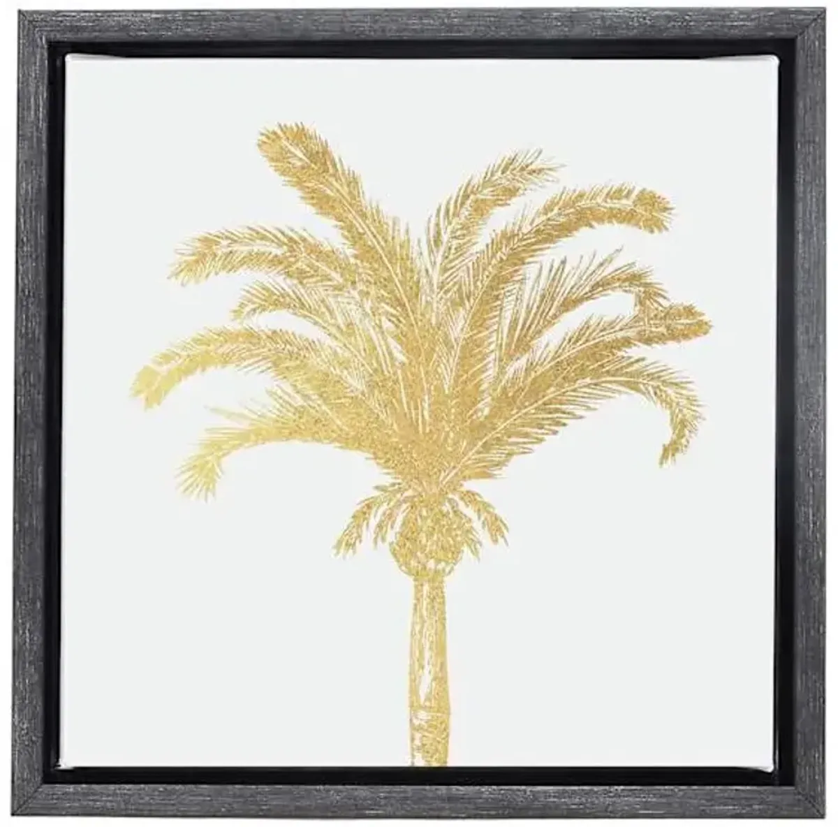 Gold Palm Tree Canvas, 7"