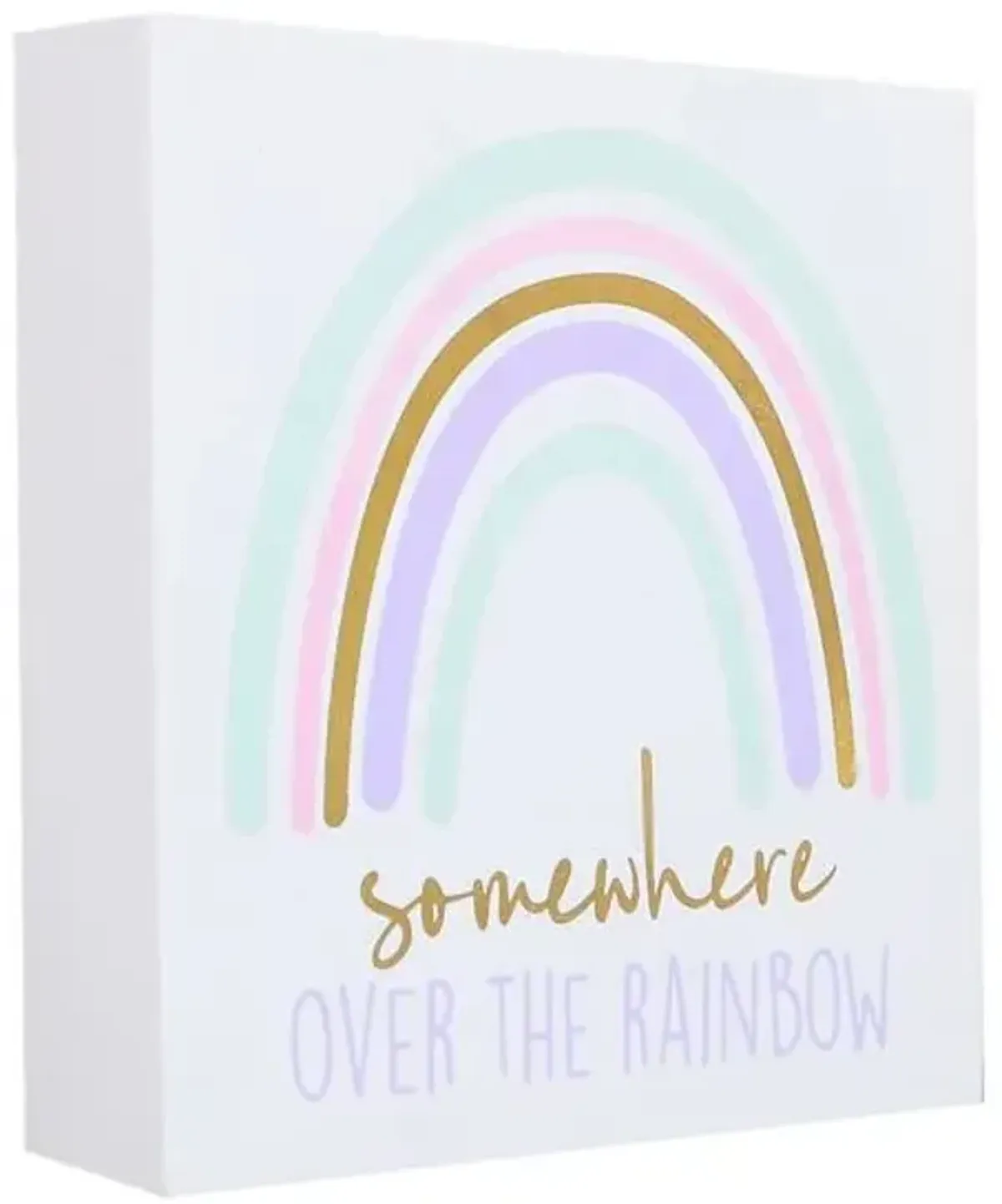 Tiny Dreamers Over The Rainbow Block, 8"