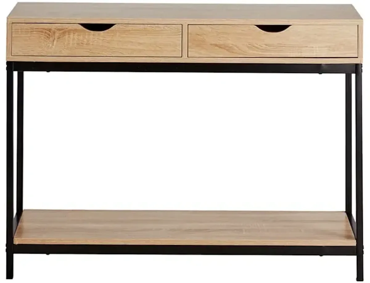 Honeybloom Burnaby Wood & Metal Console Table