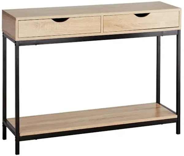 Honeybloom Burnaby Wood & Metal Console Table