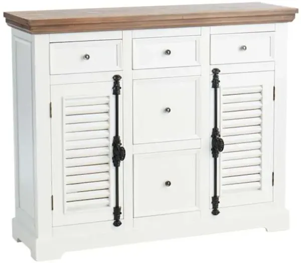 Sharon Media Cabinet, White