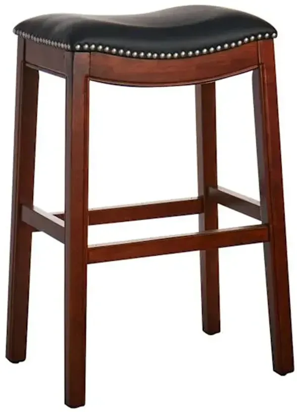 Rylan Backless Barstool, Walnut