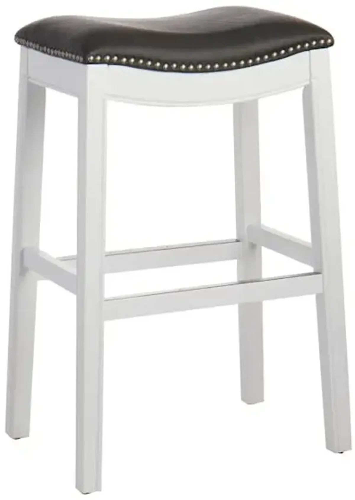 Providence Rylan Backless Barstool, White