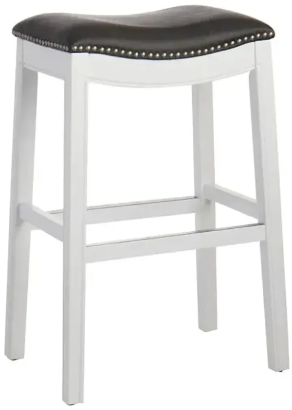 Providence Rylan Backless Barstool, White