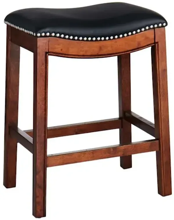 Providence Rylan Backless Counter Stool, Walnut
