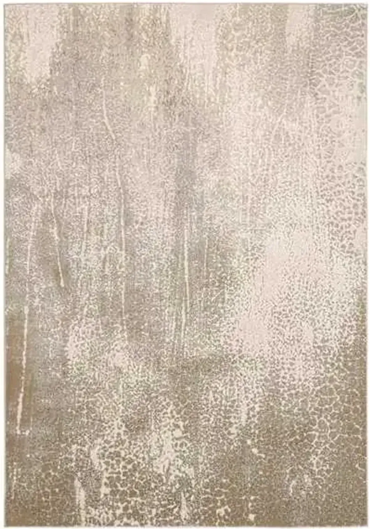 (A489) Gresham Gold Abstract Accent Rug, 3x5