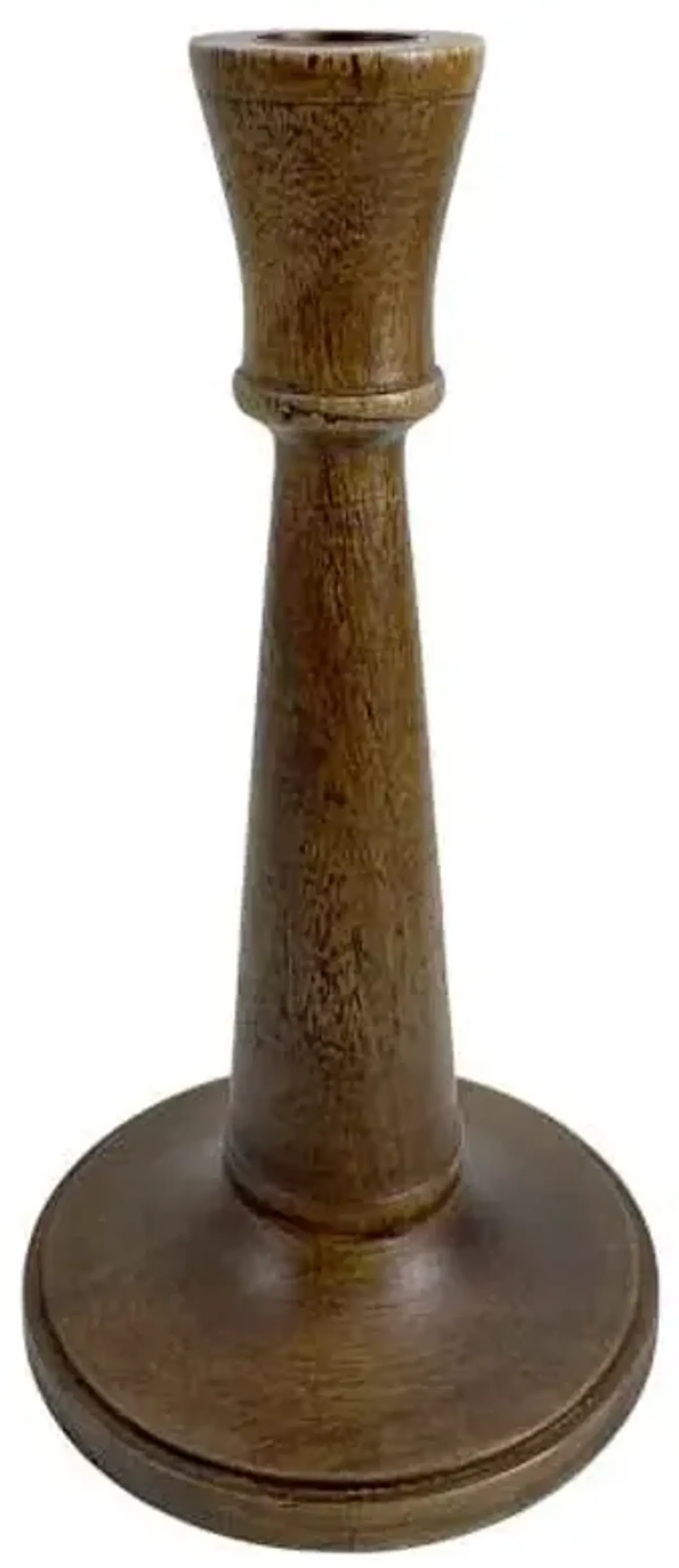 Wood Taper Candle Holder, 8"
