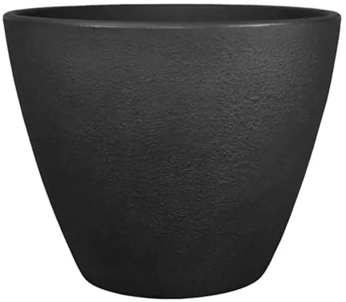 Acorn Black Outdoor Planter, Medium