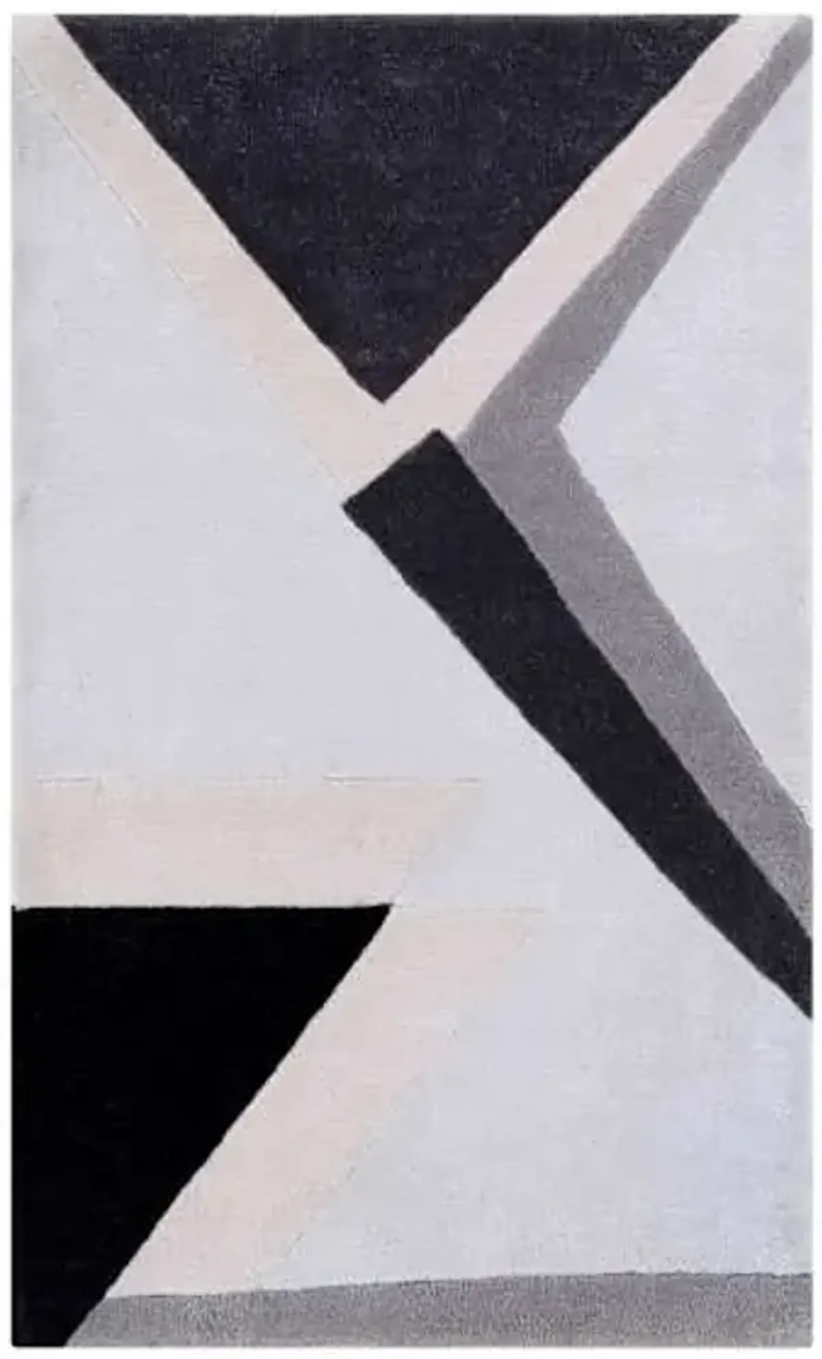 Black & White Geo Accent Rug, 27x45