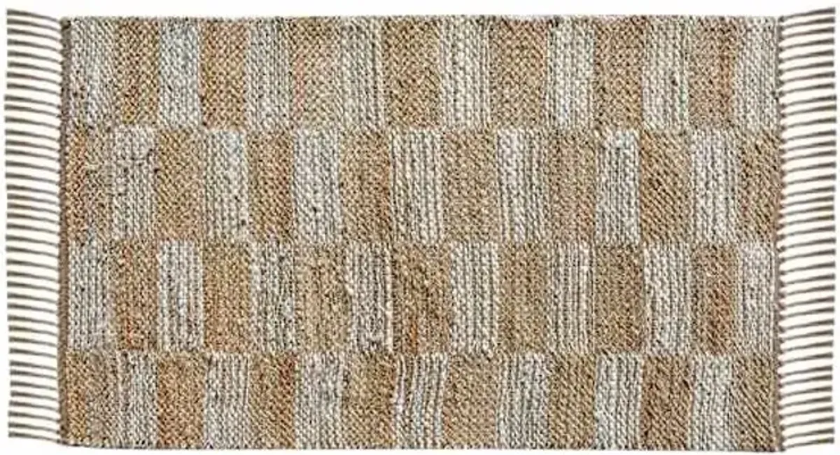 Jute Broken Stripe Accent Rug, 2x4