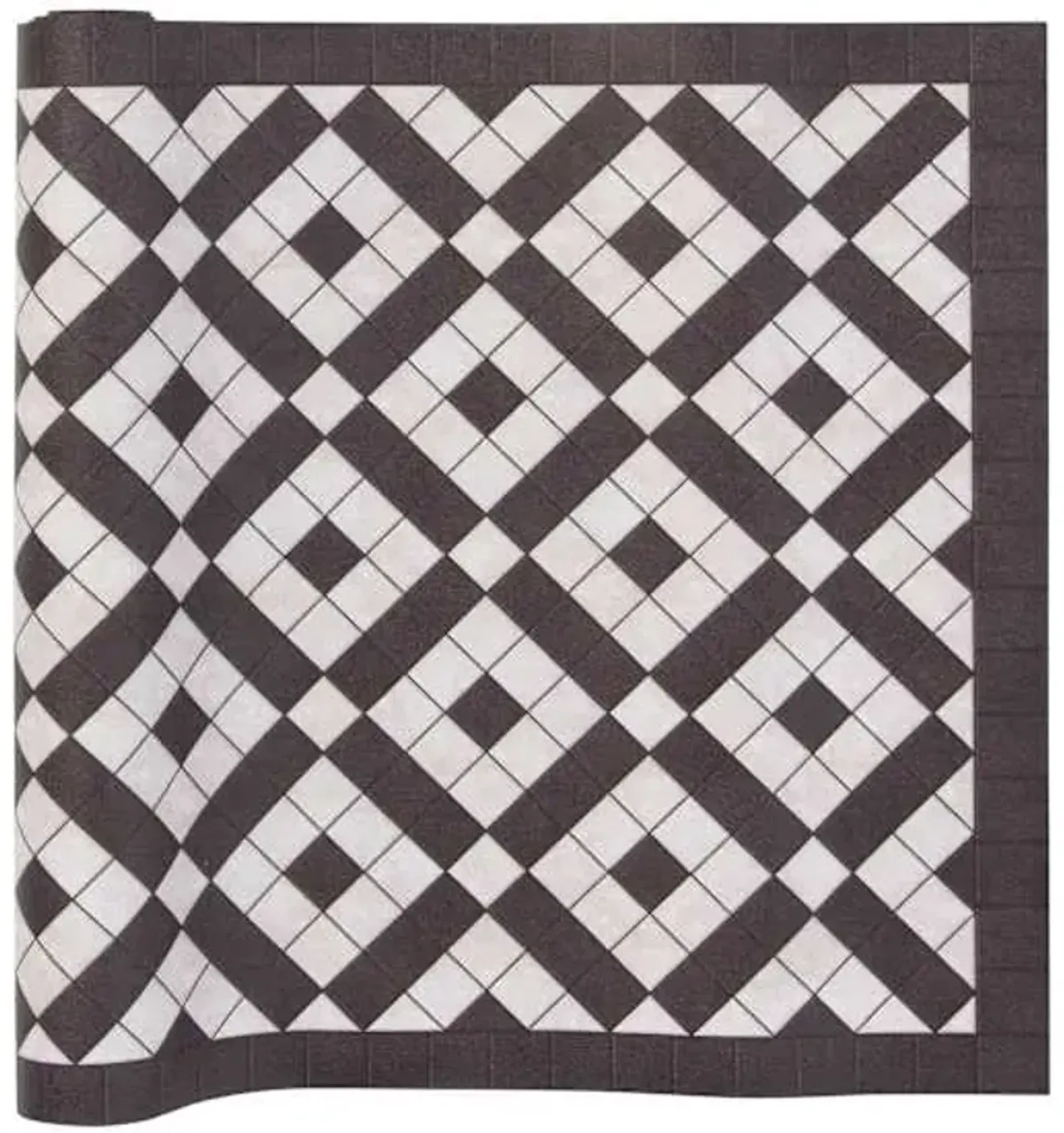 Vinyl Black/White Runner 2x5