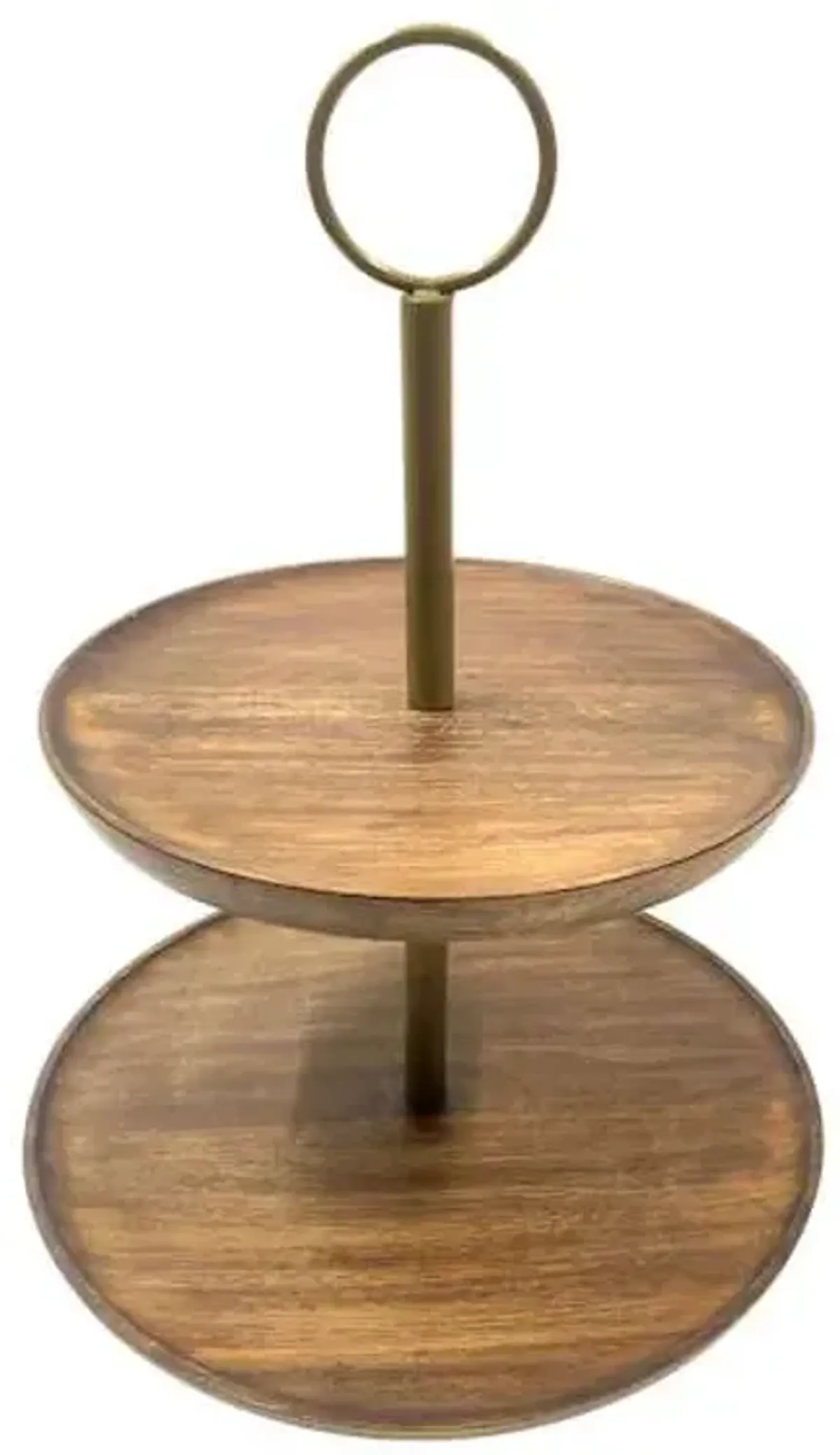 2-Tier Round Wooden Wedding Stand