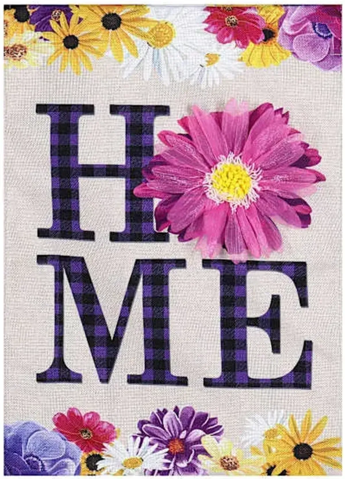 Colorful Daisy Home Garden Flag, 18"