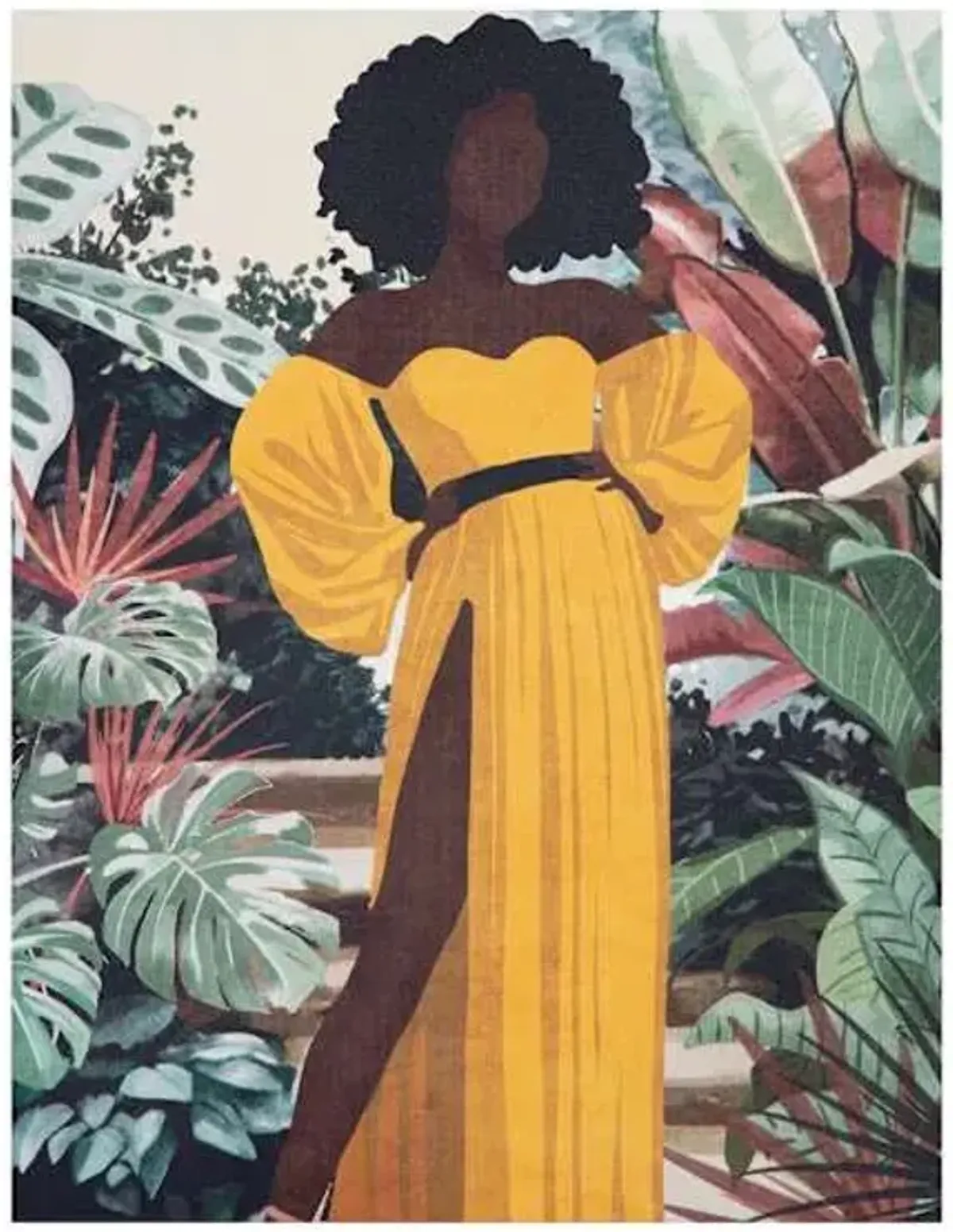 Lady In Yellow Canvas Wall Art, 16x20